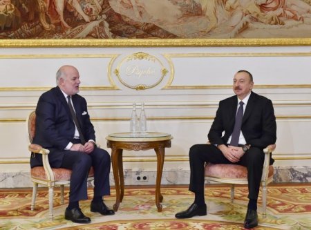 Azərbaycan prezidenti Fransada “Vivaction” şirkətinin prezidenti ilə görüşüb