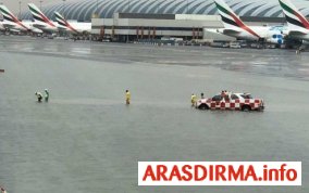 Dubay aeroportu su altında qaldı