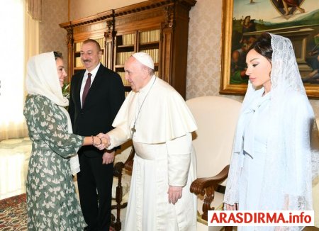 Prezident İlham Əliyev Vatikanda Papa Fransisk ilə görüşüb - YENİLƏNİB