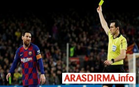 Messi ilk dəfə ardıcıl üç sarı kart alıb