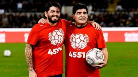 Maradonanın oğlunun da halı pisləşdi