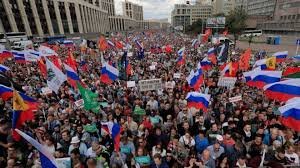 23 yanvarda Rusiyada mitinqlərə 250 min insan qatılıb.