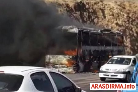 Azərbaycandan İrana ziyarətə gedən 41 zəvvarın avtobusu yandı - RƏSMİ