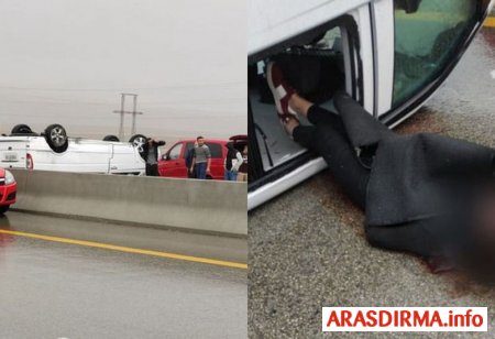 Bakıdan Zaqatalaya sərnişin daşıyan mikroavtobus aşdı: Ölən və yaralananlar var - FOTO
