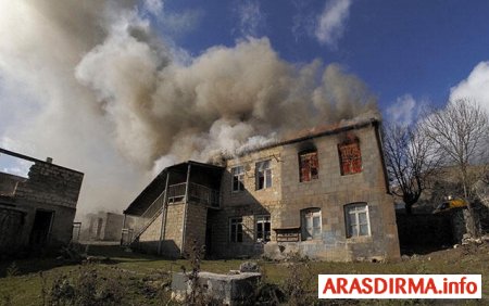 Geri qaytarılan daha 7 kənd: evlər, dükanlar yandırılır – Video