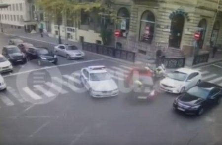 Polis əməkdaşına xəsarət yetirən sürücü həbs edildi - FOTO + VİDEO