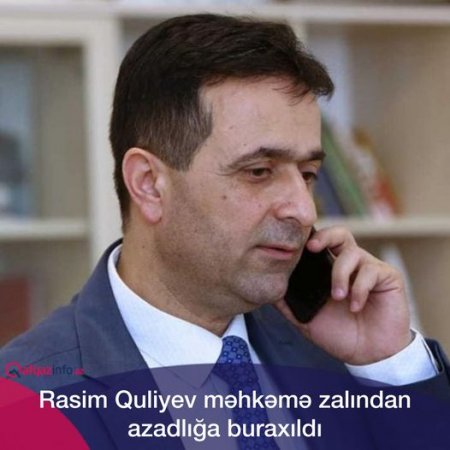 Rasim Quliyev azadlıqda.