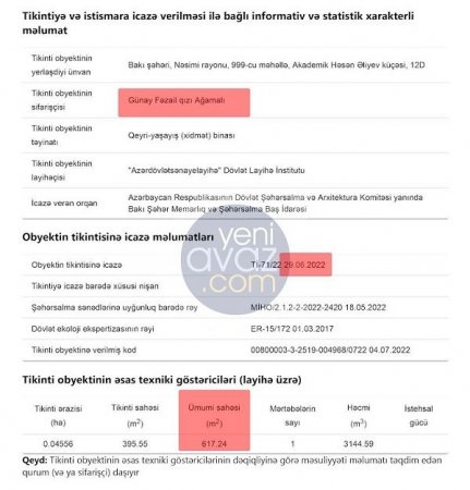 Fəzail Ağamalının qızı Bakıda BÖYÜK OBYEKT TİKDİRİR - FOTOFAKT