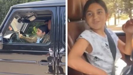 Kamil Zeynallının 10 yaşlı qızı maşın sürdü: DİN-dən reaksiya