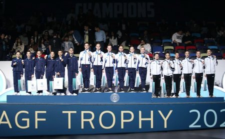 Azərbaycan gimnastları "AGF Trophy"də qızıl və gümüş medallar qazanıblar 