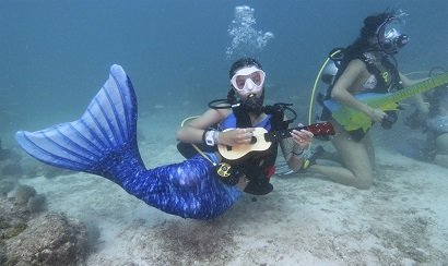 Su altında musiqi festivalı…